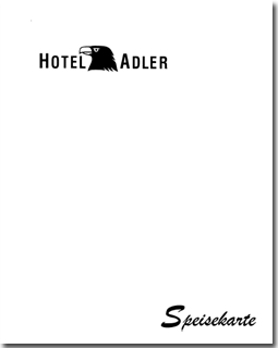 Speisekarte Hotel Adler Augsburg